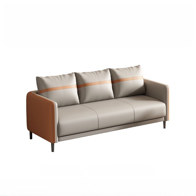 Sofa Kulit Sintetis Premium dengan Meja Tamu