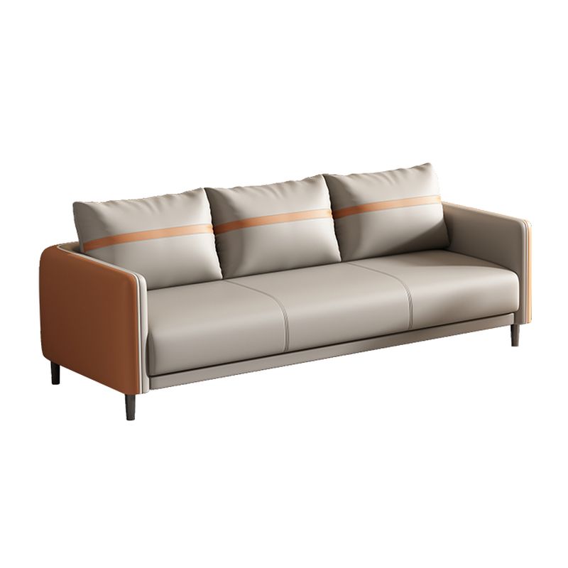 Sofa Kulit Sintetis Premium dengan Meja Tamu