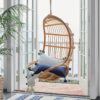 Ayunan Rotan Gantung Natural untuk Teras & Balkon