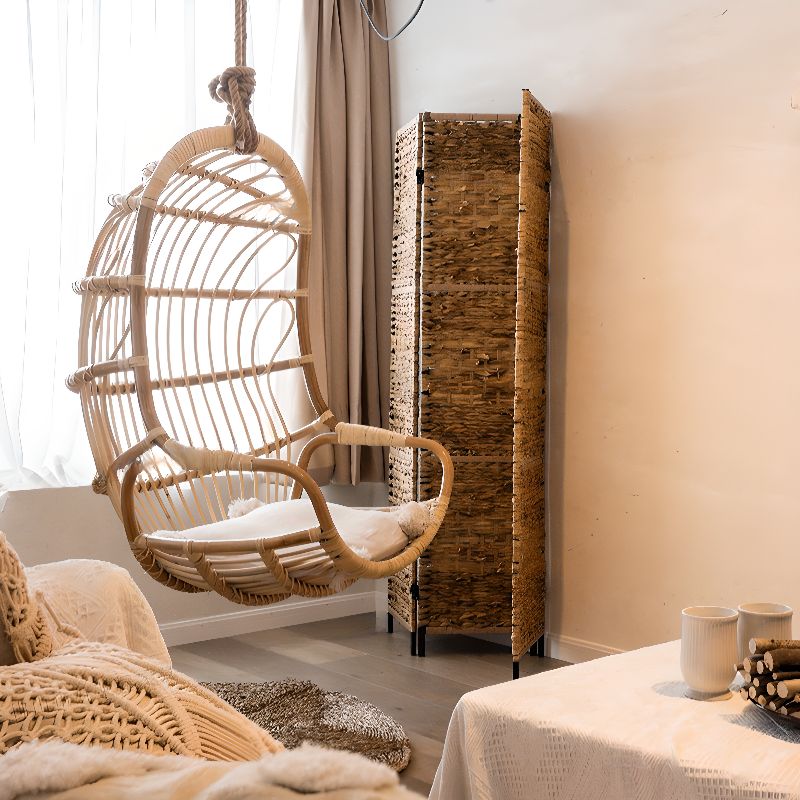 Ayunan Rotan Gantung Natural untuk Teras & Balkon
