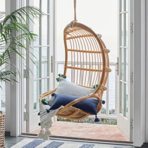Ayunan Rotan Gantung Natural untuk Teras & Balkon