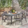 Bolesworth 6 Kursi Set Meja Makan Outdoor Minimalis