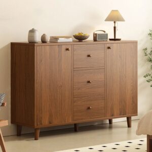 Kabinet Penyimpanan Kayu Solid Natural Finishing Premium