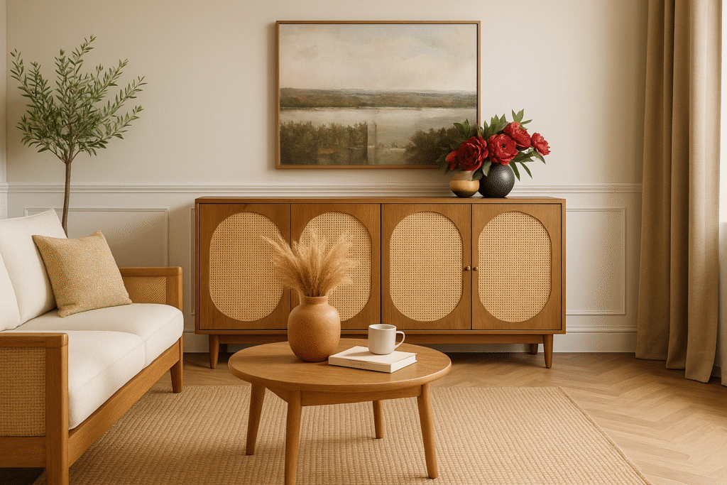 Tren Furnitur 2025 – Kayu, Rotan & Earth Tone yang Semakin Populer