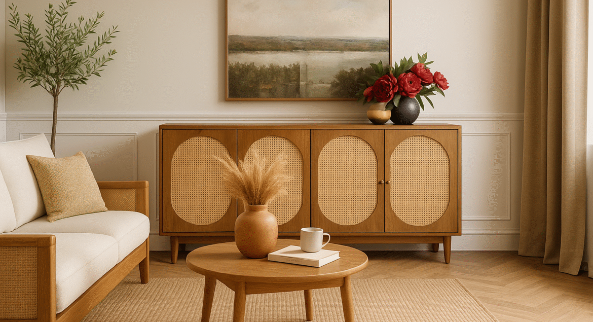 Tren Furnitur 2025 – Kayu, Rotan & Earth Tone yang Semakin Populer