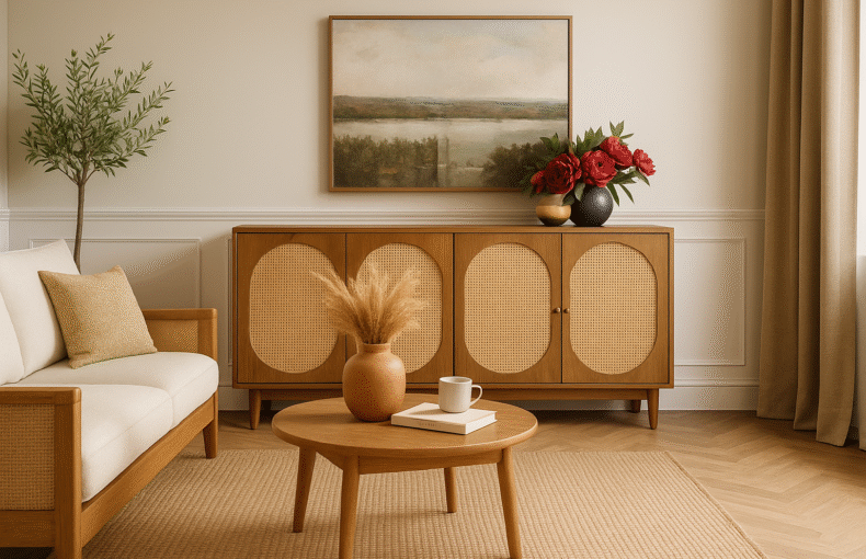 Tren Furnitur 2025 – Kayu, Rotan & Earth Tone yang Semakin Populer