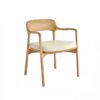 Kursi Armchair Kayu Solid Minimalis untuk Cafe & Rumah