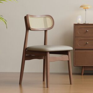 Kursi Cafe Retro Kayu Anyaman Rotan