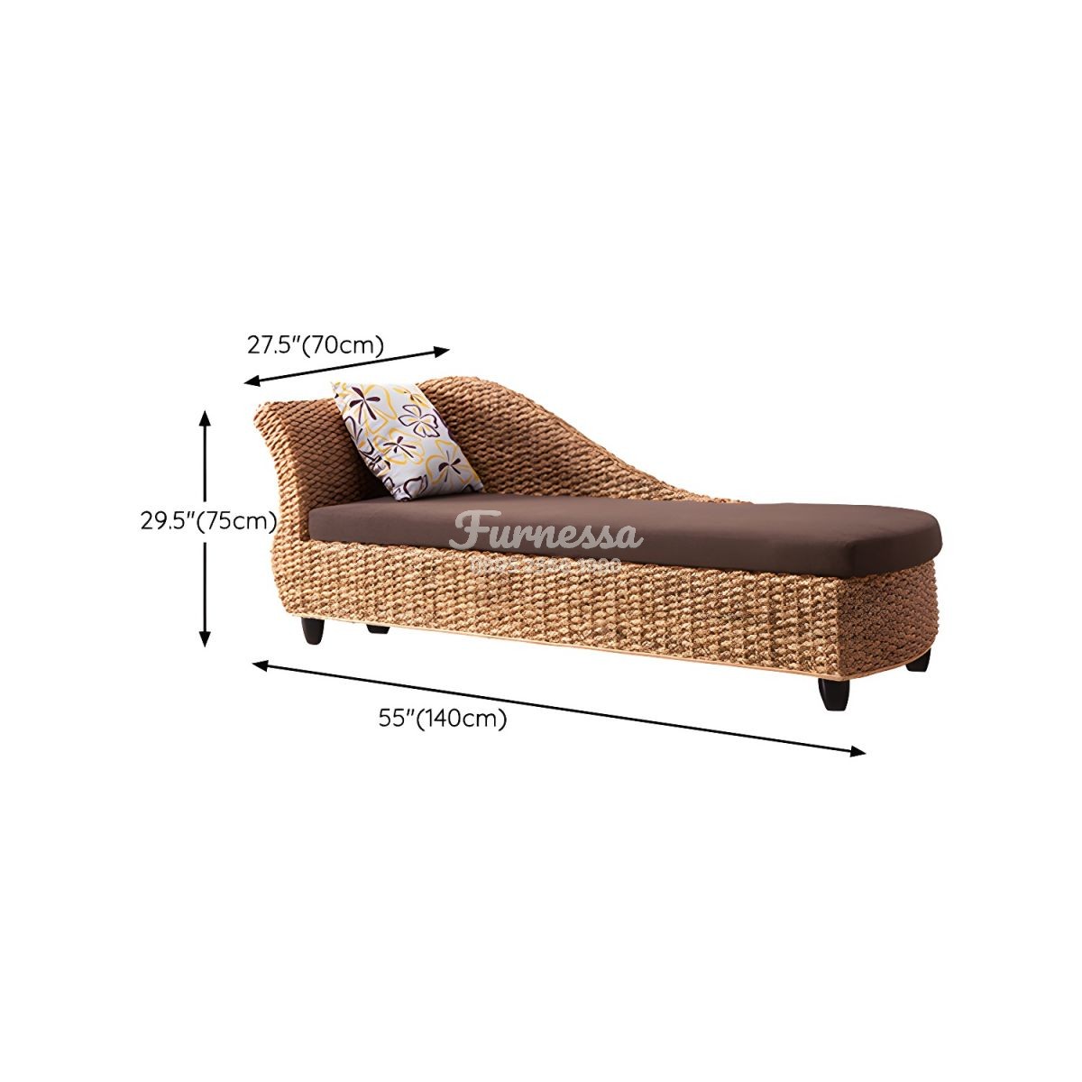 Kursi Daybed Rotan Panjang Bernuansa Tropis