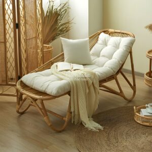 Kursi Lounger Rotan Multifungsi Natural Rattan
