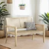 Kursi Loveseat Anyaman Rotan Natural