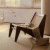Kursi Rotan Minimalis Modern Kayu Solid Estetik