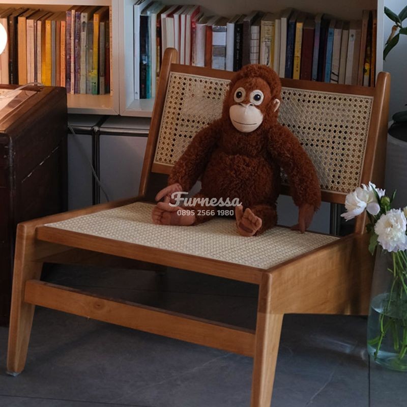 Kursi Rotan Minimalis Modern Kayu Solid Estetik