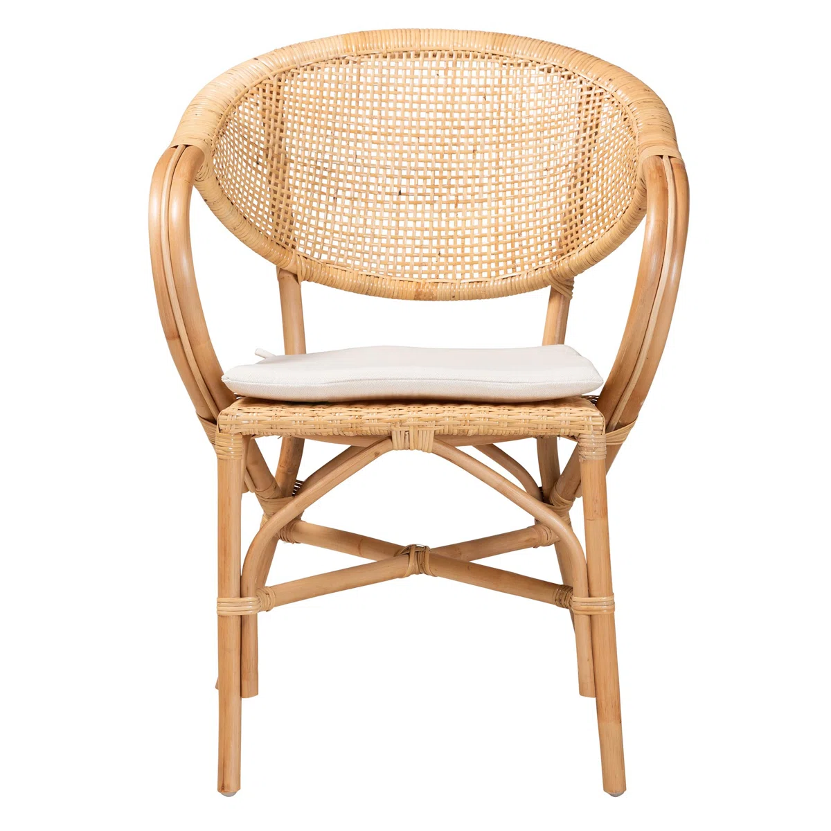 Kursi Rotan Natural dengan Desain Ergonomis