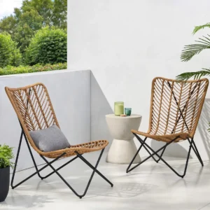 Kursi Teras Rotan Sintetis Minimalis Modern Outdoor