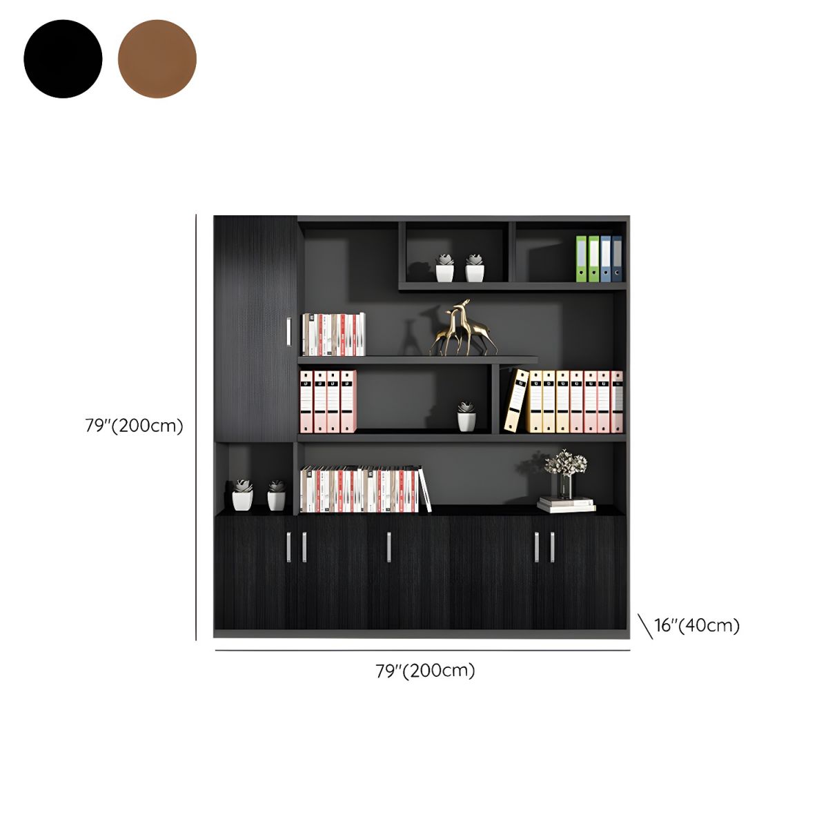 Lemari Kantor Serbaguna dengan Rak Display dan Storage