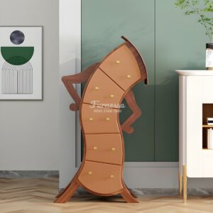 Lemari Laci Unik Bergelombang Desain Modern Kreatif