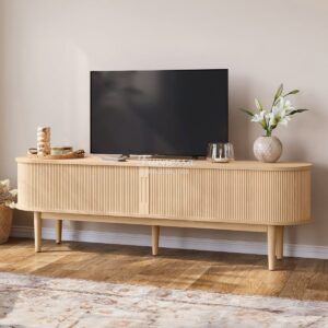 Lemari TV Kayu Solid Scandinavian Earth Tone