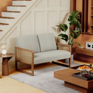 Loveseat Retro dengan Cushion Empuk