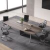 Meja Conference Table Minimalis Modern Warna Natural
