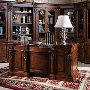 Meja Kantor Premium Kayu Solid, Cocok Buat Kamu yang Berkelas