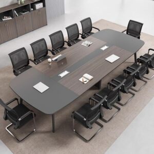 Meja Rapat Besar Ergonomis Model Rectangular Rounded Edge