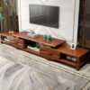 Meja TV Kayu Jati Minimalis Modern dengan Laci Serbaguna
