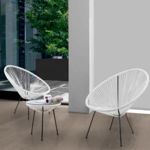 Set Kursi Meja Bistro Outdoor Minimalis 3 Pcs