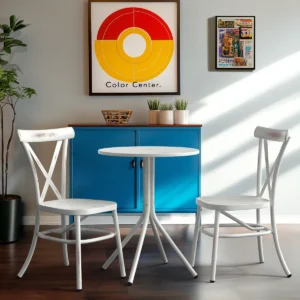 Set Meja Kursi Bistro Industrial Minimalis