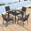 Set Meja Kursi Rotan Furniture Outdoor Modern