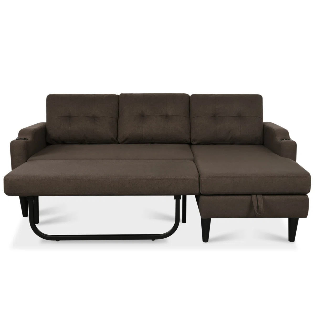 Sofa Bed L Minimalis Modern dengan Storage