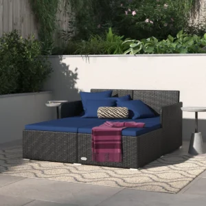 Sofa Daybed Rotan Premium Tahan Cuaca