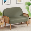 Sofa Kulit Sintetis Minimalis untuk Ruang Tamu