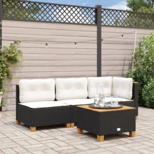 Sofa Tamu Elegan 3 Seater Rotan Sintetis