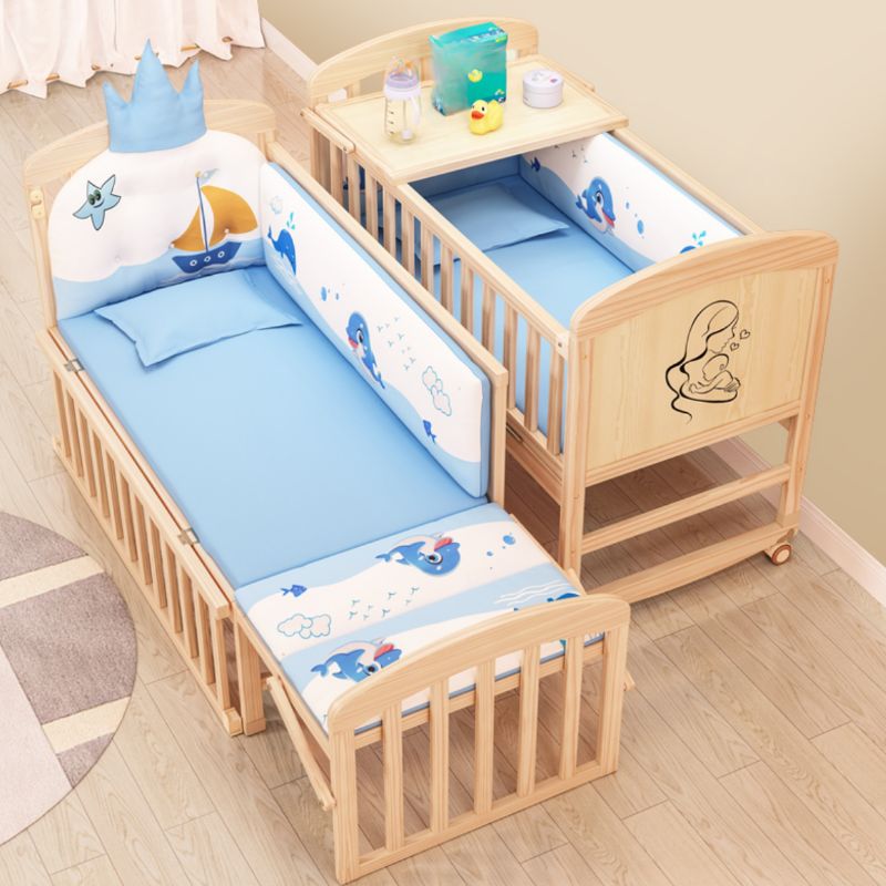 Tempat Tidur Bayi Kayu Multifungsi