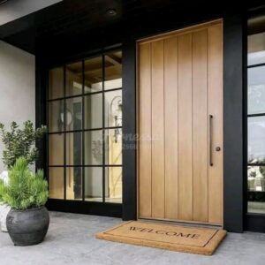 Pintu Rumah Minimalis Kayu Solid Desain Modern Elegan