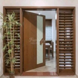 Pintu Rumah Minimalis Kayu Jati/Mahoni Solid Premium