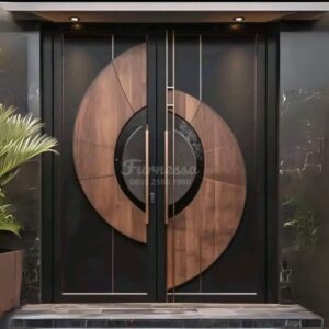 Pintu Kupu Tarung Kayu Jati Elegan untuk Rumah Premium