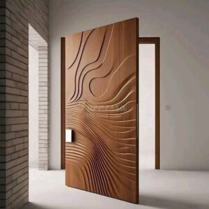 Pintu Minimalis Kayu Solid Modern Elegan untuk Rumah Mewah