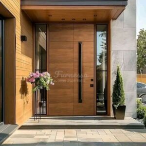 Pintu Rumah Minimalis Kayu Solid Modern Bisa Custom Ukuran