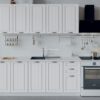 Kitchen Set Minimalis Modern FInishing Duco Putih 260 cm