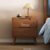 Nakas Kayu Solid 2 Laci Minimalis Seri Kyoto