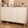 Rak Sepatu Modern Dua Pintu Warna Cream