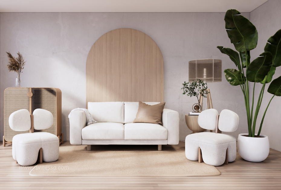 Furnessa Furniture ruang tamu japandi