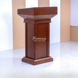 Podium Kayu Minimalis Modern untuk Seminar