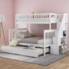 Ranjang Tingkat Modern Hazzard White