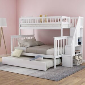 Ranjang Tingkat Modern Hazzard White