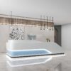 Meja Resepsionis Desain Elegan