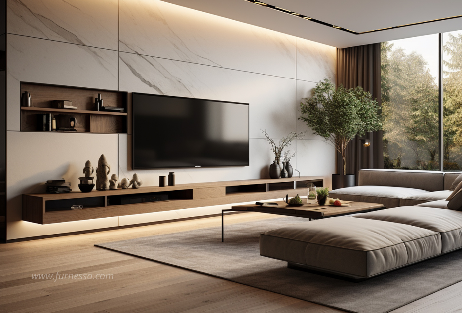 Ruang tamu minimalis modern