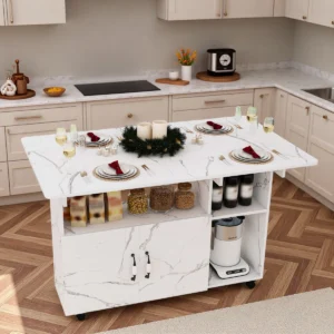 Kitchen Island Marble Multifungsi Modern